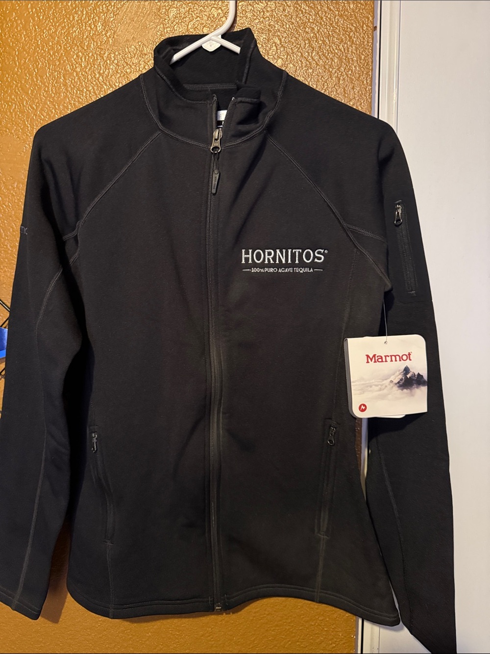 Marmot Women's Black Hornitos Logo Full-Zip Utility Jacket